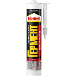 Герметик Момент 2048977 Гермент силиконовый универсальный белый 280 мл | Момент