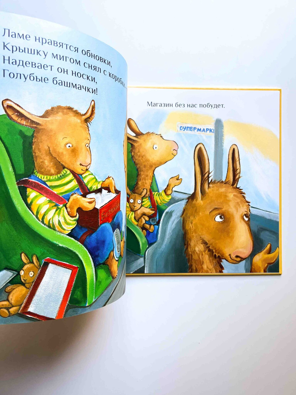 Лама сердится на маму