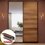 Дверь-купе NAIDY С crimp, зеркало, профиль орех