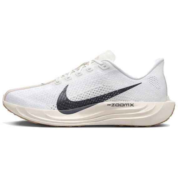 Кроссовки NIKE Pegasus Plus Белые/Темно-черные/Оранжевые белые/Светло-коричневые/Темно-коричневые Унисекс