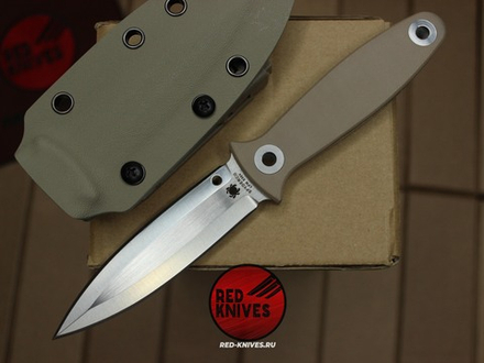 Нож Spyderco NightStick - песочная рукоять, клинок сатин FB47GP2