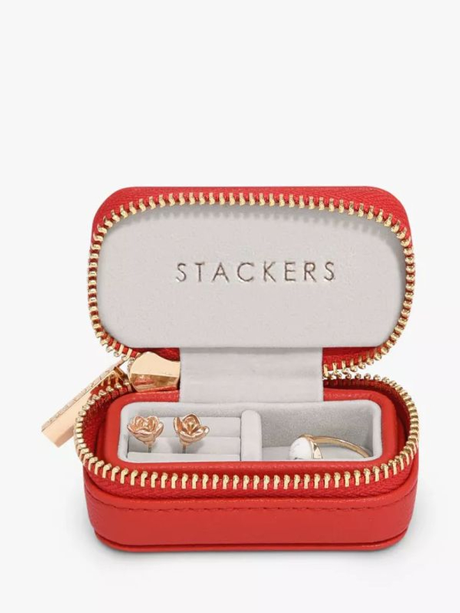 Органайзер для украшений дорожный Stackers Petite Travel Box (Blush Pink) (красный / Red)