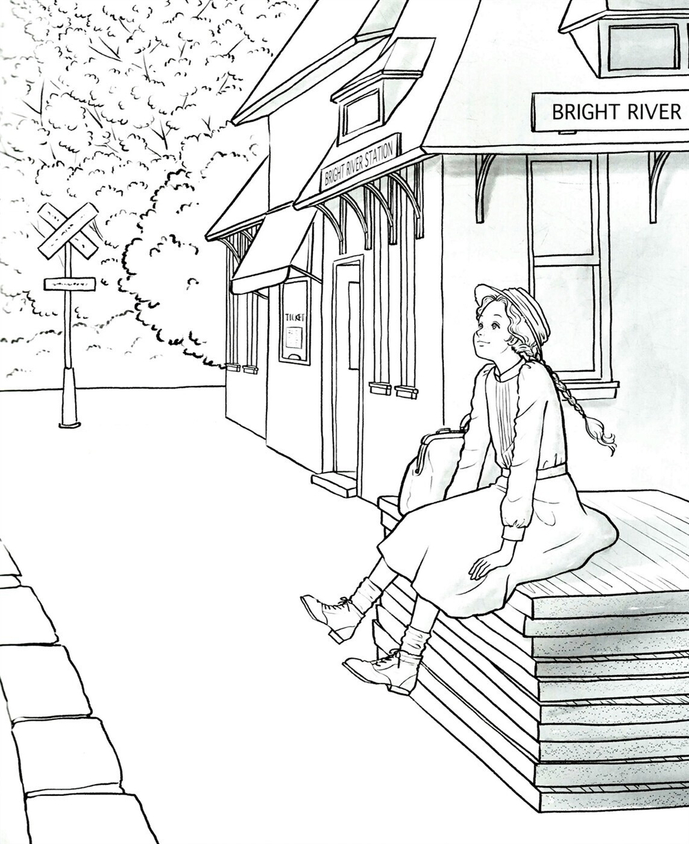 Red Head Ann. Colouring Book