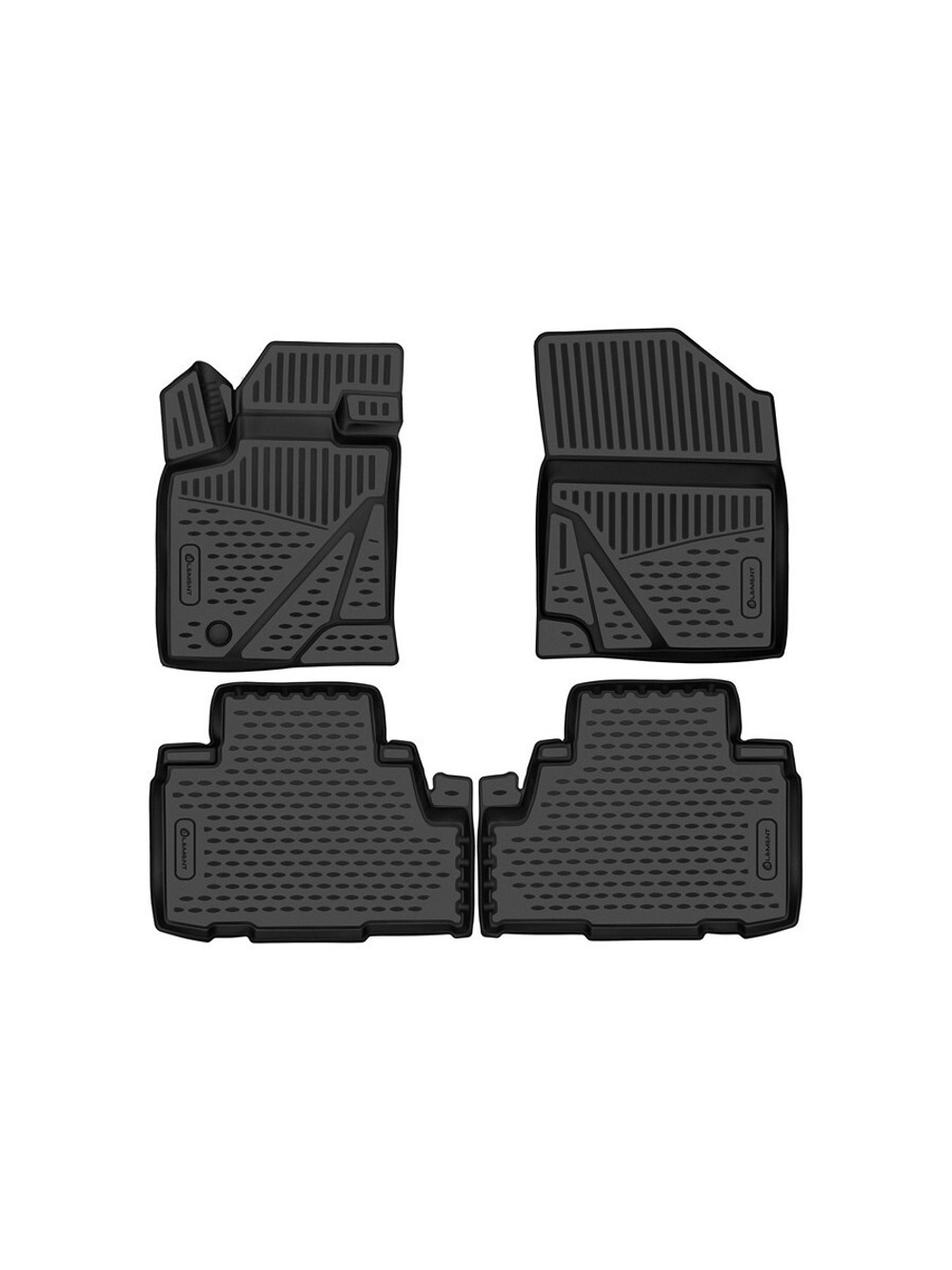 Коврики в салон для CHANGAN CS75PLUS 2022 - (5мест) 4шт. (полиуретан) ELEMENT3DA67630210K
