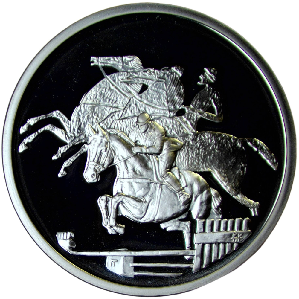 Греция 10 евро 2004 "XXVIII летние Олимпийские Игры, Афины 2004 - Конный спорт" (Proof)