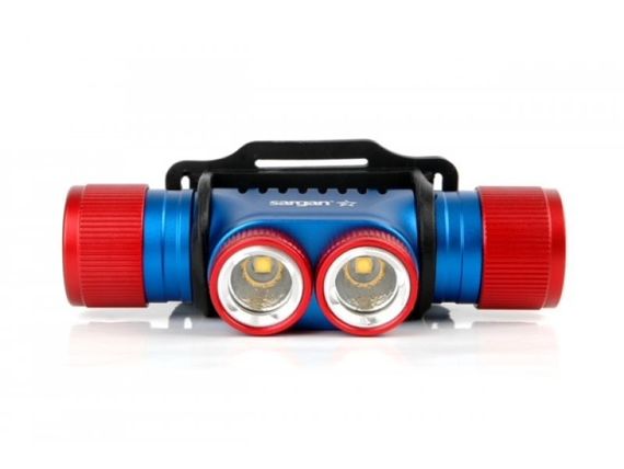 Фонарь подводный налобный Sargan Night Star 900 люмен теплый свет сине-красный