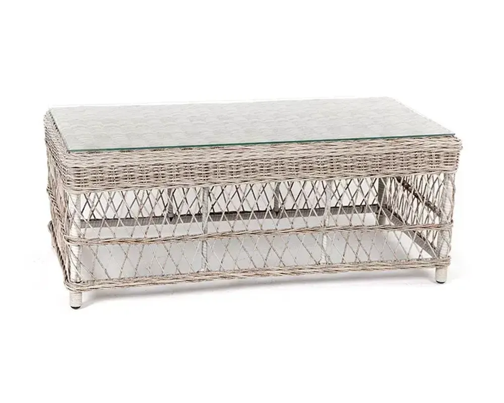 "Гранд Латте" стол журнальный из искусственного ротанга, цвет бежевый