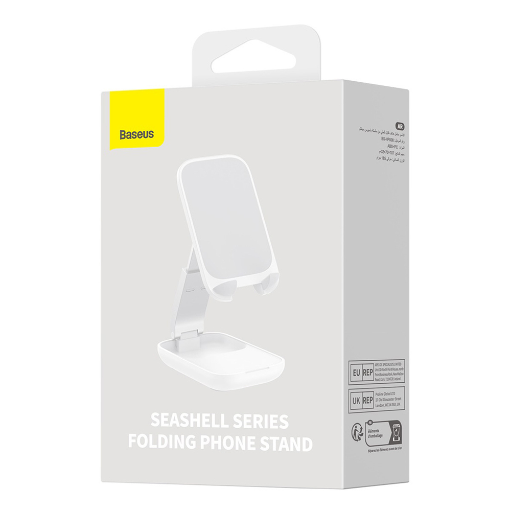Держатель для телефона Baseus Seashell Folding Phone Stand - Moon White