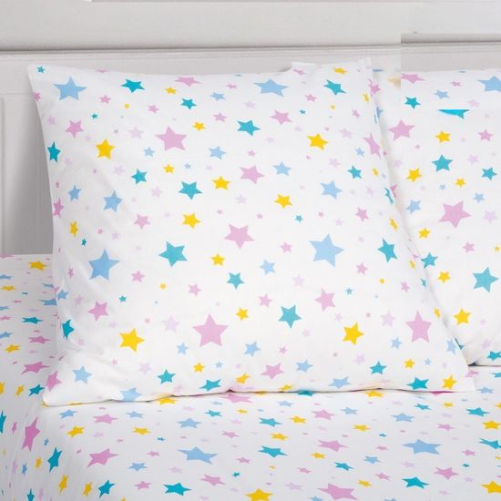 Полуторный комплект детского постельного белья Карусельки поплин