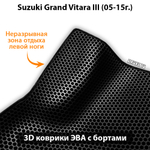 комплект ева ковриков в салон авто для suzuki grand vitara iii 05-15 от supervip