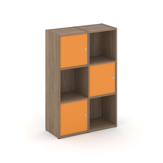 Locker plus Комплект №2 LK.K-002 Дуб Аризона/Оранжевый 798*350*1203