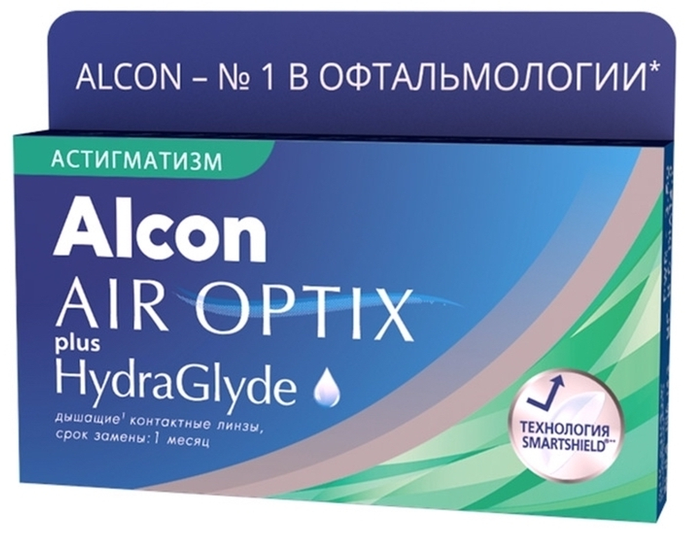 Контактные линзы Air Optix For Astigmatism plus HydraGlyde купить в интернет магазине Линзынадом24.рф