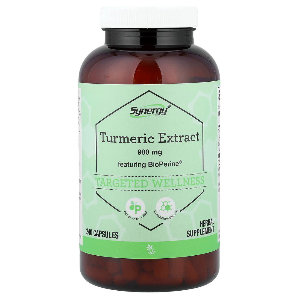 Vitacost, Synergy®, экстракт куркумы с BioPerine®, 240 капсул