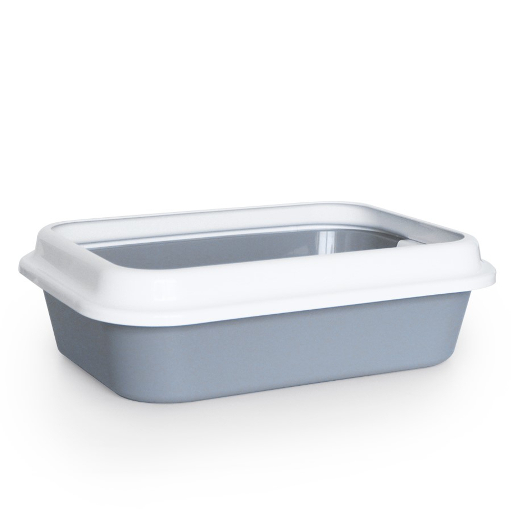 Лоток/туалет ZOOEXPRESS "Мегакис" для кошек с сеткой и рамкой - 46х34,5х14 см