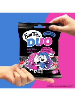 Мармелад Бон Пари Дуо ассорти вкусов 100 г * 2 шт
