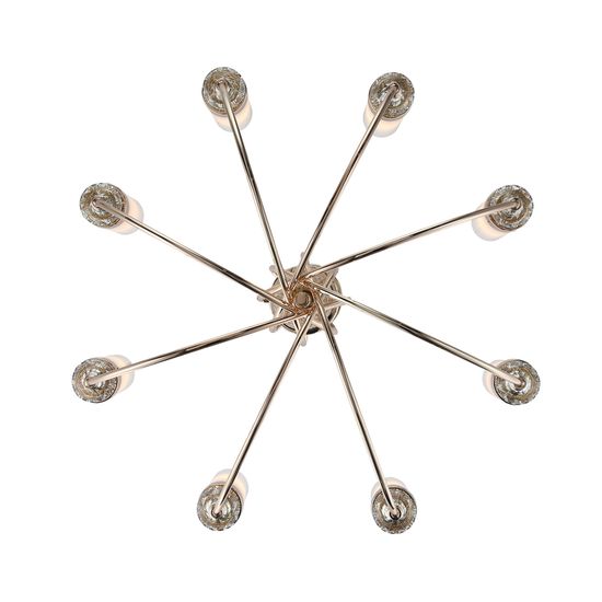 SL1402.253.08 Люстра подвесная ST-Luce Латунь/Прозрачный E14*8 40W Elegra