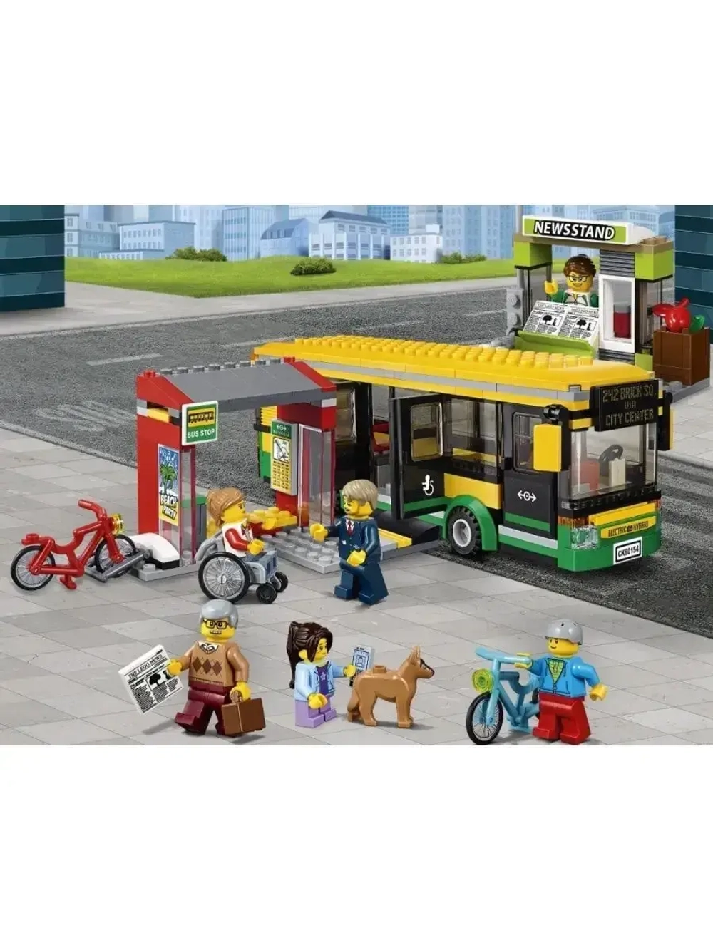 Конструктор Сити Автобусная остановка 337 деталей