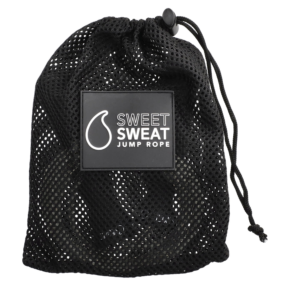 Sports Research, Sweet Sweat, канатная скакалка, черный, 1 скакалка