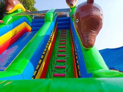 Водная горка с бассейном «Морская волна», 15×5×8 м