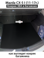 Коврик ЭВА в багажник для Mazda CX-5 I (11-17г.)
