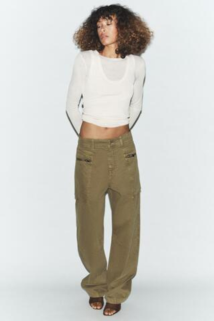 ZARA ДВОЙНОЙ ТРИКОТАЖНЫЙ ТОП, БЕЛЫЙ