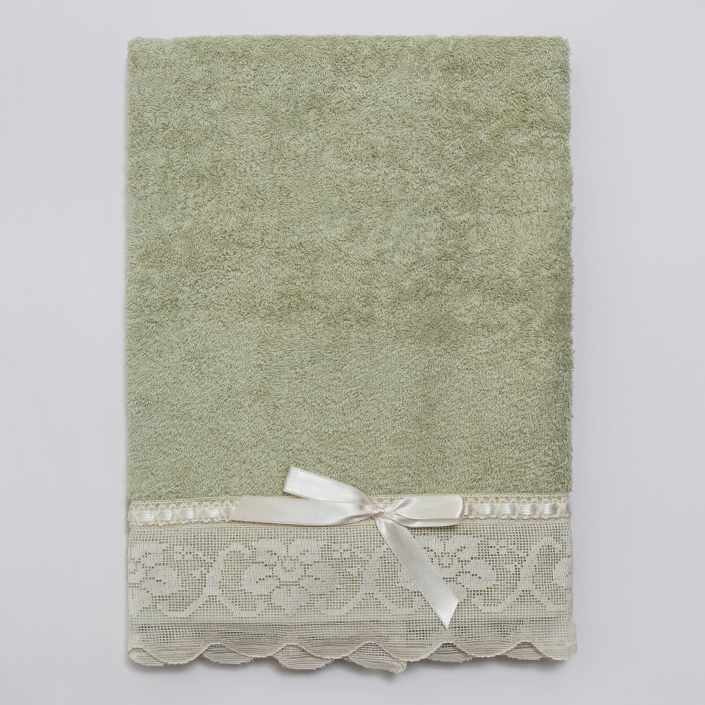Полотенце 60х110 Old Florence Buratto зеленое