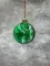 Набор стеклянных шаров Акварель зеленая 100 мм., 4 шт., Christmas DeLuxe (13003)