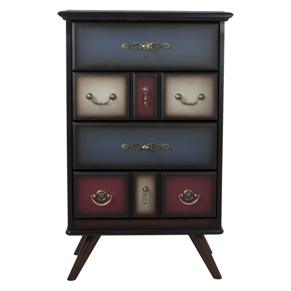 Комод Пандора - 1 с 4 ящиками Орех Mix