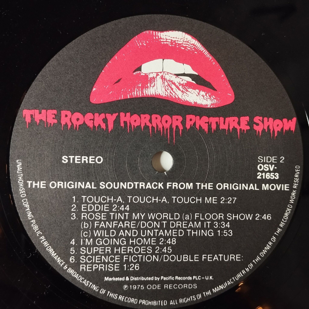 Винтажная виниловая пластинка LP The Rocky Horror Picture Show Шоу ужасов Рокки Хоррора (UK 1977)