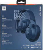 Наушники JBL Tune 720 BT, 3.5 мм/Bluetooth, мониторные, синий [jblt720btblu]