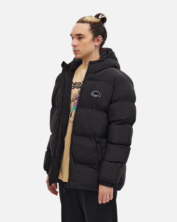 Пуховик AW25 Downjacket Hooded Crispy черный - фото 3