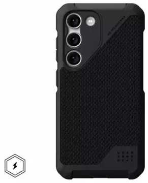 Чехол Uag Metropolis LT ткань Kevlar для Samsung Galaxy S23, черный (Black)