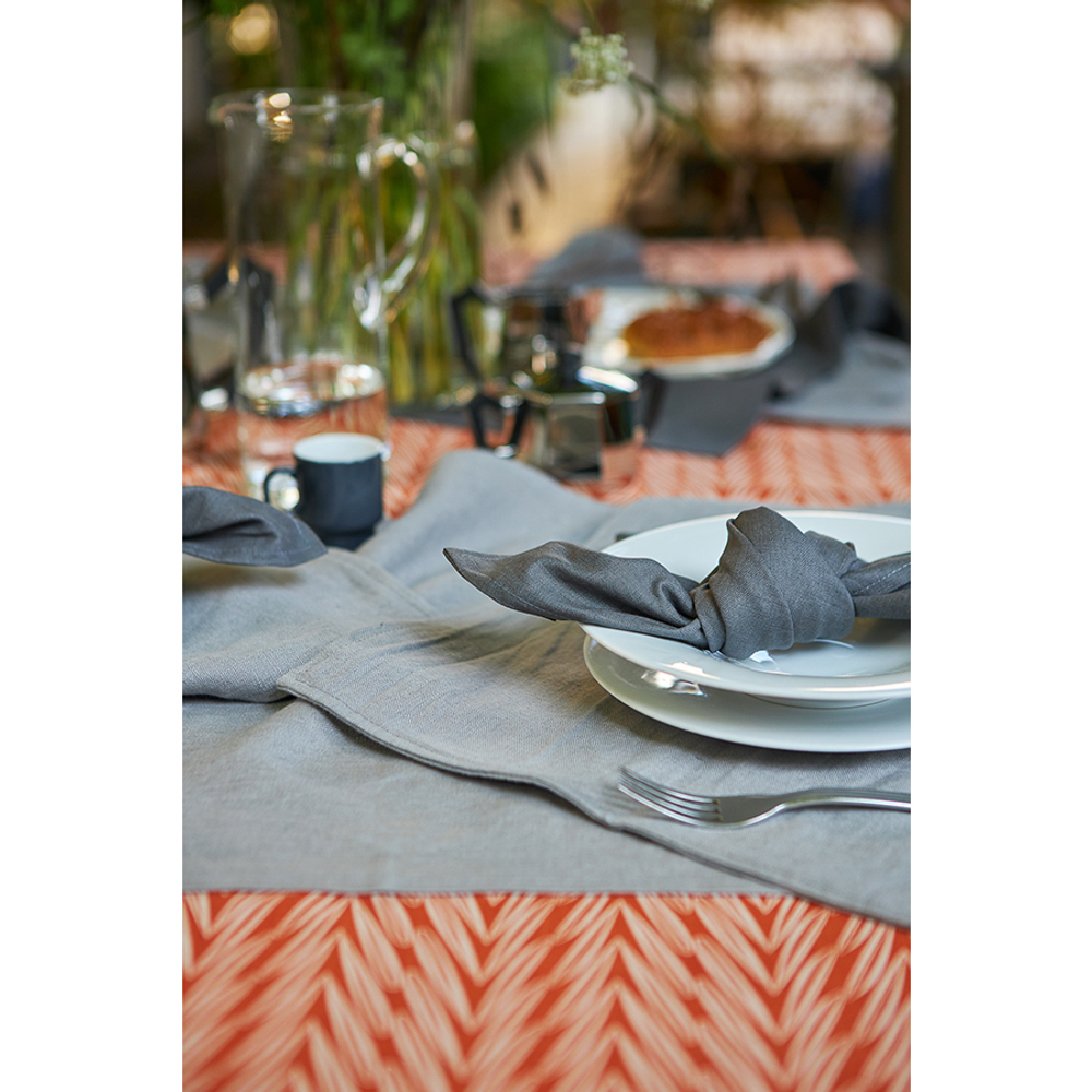 Скатерть на стол из хлопка с графичным принтом "Колосья", Russian North, 150х250 см