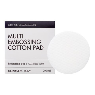 Derma Factory Многофункциональные хлопковые диски   MULTI EMBOSSING COTTON PAD, 100 шт