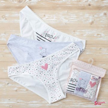 Трусики женские DOMINANT 35000-240, BIKINI, 3 шт. в уп.