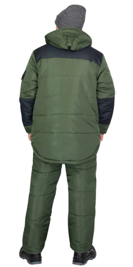 Костюм СИРИУС-БЕРКУТ-ЛЮКС зимний, куртка, п/к, оливковый с чёрным