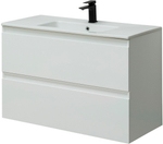 Тумба с раковиной Allen Brau Eclipse 1.E1003.WM 100 white matt