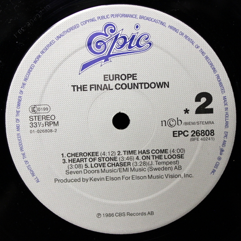 Europe / The Final Countdown (LP)