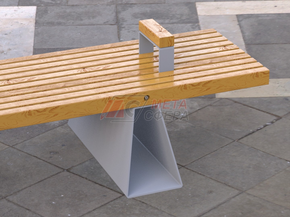 Лавка Сеул с подлокотниками