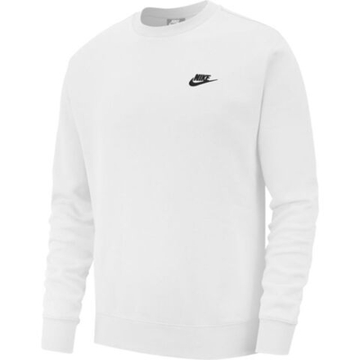 Мужская теннисная кофта Nike Swoosh Club Crew M - white/black