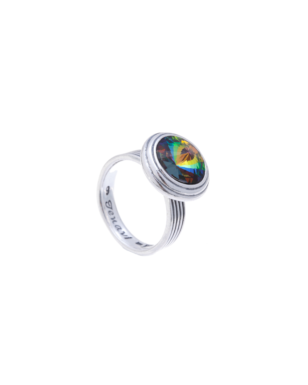 "Эмбаси" кольцо в серебряном покрытии из коллекции "Радиус" от Jenavi
