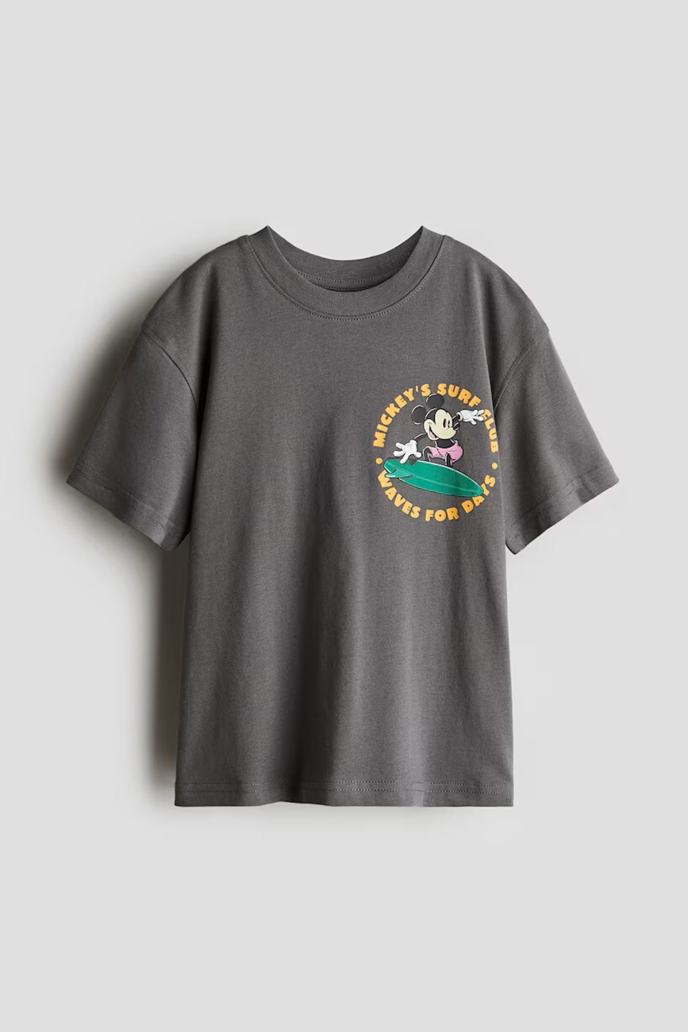 H&M Футболка с принтом, антрацитовый