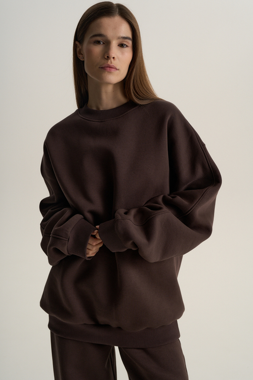 Худи на молнии унисекс футер с начесом, черный