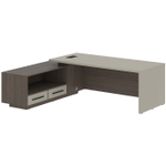 Стол руководителя угловой с тумбой VELION