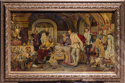 Хромолитография «Иоанн Грозный в своей сокровищнице» по оригиналу А. Д Литовченко. 1901 г.