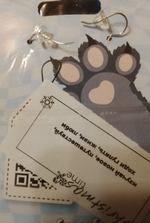 Сережки котики Инь Янь