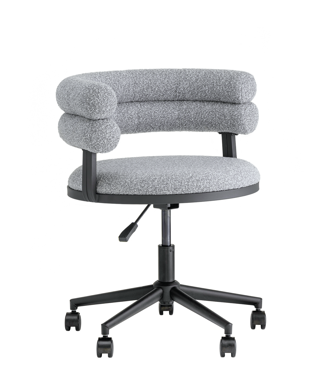 Стул офисный Ponty серый чёрные ножки