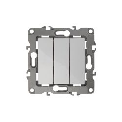 12-1107-01 ЭРА Выключатель тройной, 10АХ-250В, IP20, Эра12, белый