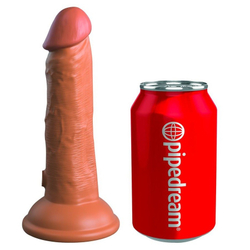 Вибратор King Cock Elite Dual Density реалистик, 15 см