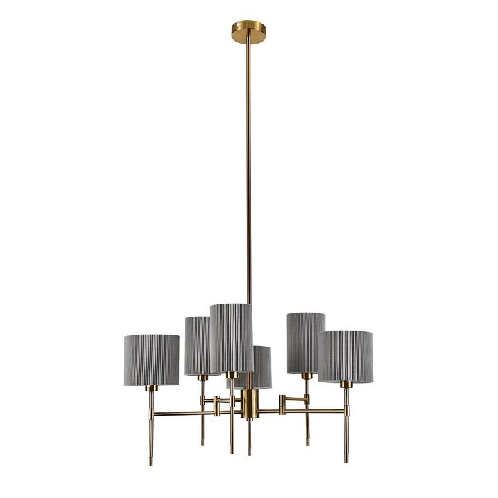 Подвесная люстра Indigo Plisse 13033/6R Brass V000536